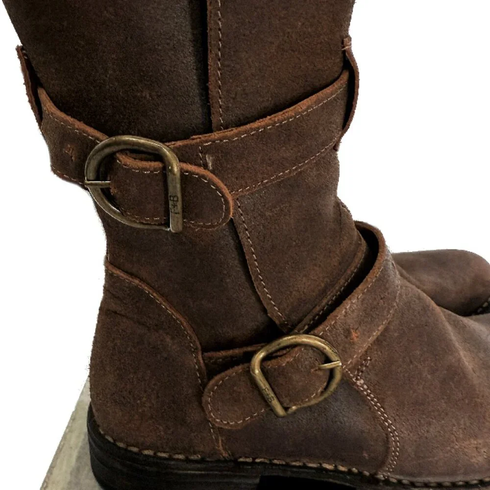 FIORENTINI + BAKER 2-Buckle Eternity 713 Moto Boots Levanzo Ice Size 38.5 NIB - Picture 7 of 14